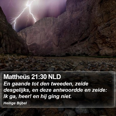 Mattheüs 21:30 NLD Bible Verse Image
