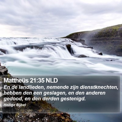 Mattheüs 21:35 NLD Bible Verse Image