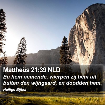 Mattheüs 21:39 NLD Bible Verse Image