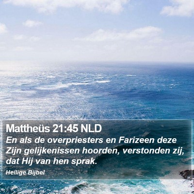 Mattheüs 21:45 NLD Bible Verse Image