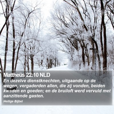 Mattheüs 22:10 NLD Bible Verse Image