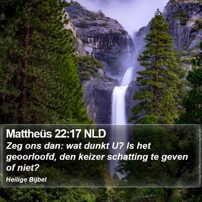 Mattheüs 22:17 NLD Bible Verse Image