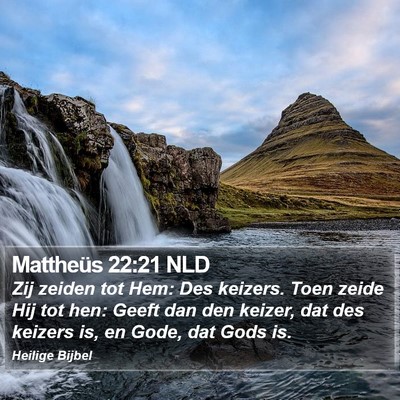 Mattheüs 22:21 NLD Bible Verse Image