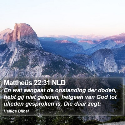 Mattheüs 22:31 NLD Bible Verse Image