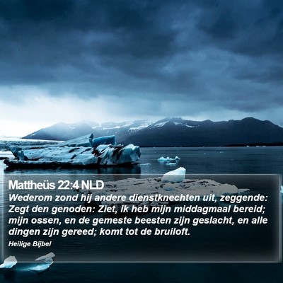 Mattheüs 22:4 NLD Bible Verse Image