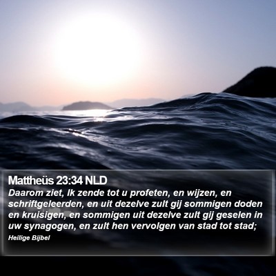 Mattheüs 23:34 NLD Bible Verse Image
