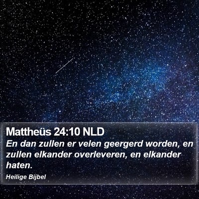 Mattheüs 24:10 NLD Bible Verse Image