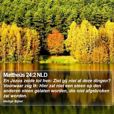 Mattheüs 24:2 NLD Bible Verse Image