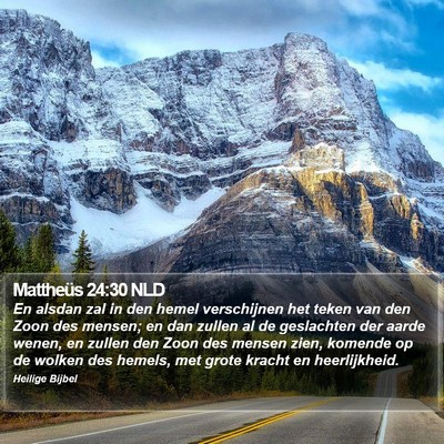 Mattheüs 24:30 NLD Bible Verse Image