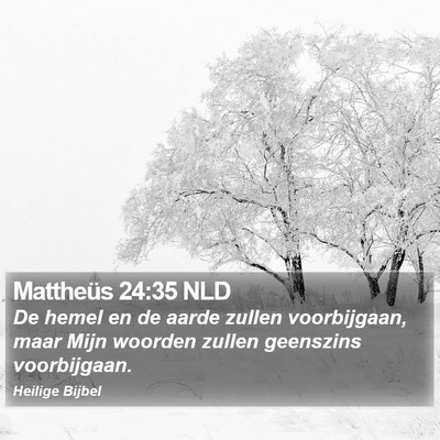 Mattheüs 24:35 NLD Bible Verse Image