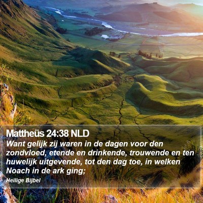 Mattheüs 24:38 NLD Bible Verse Image