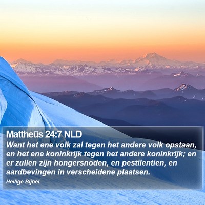 Mattheüs 24:7 NLD Bible Verse Image