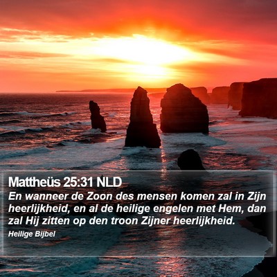 Mattheüs 25:31 NLD Bible Verse Image