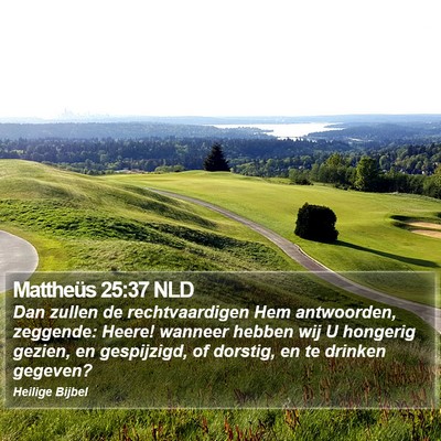 Mattheüs 25:37 NLD Bible Verse Image