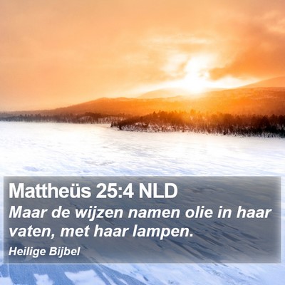 Mattheüs 25:4 NLD Bible Verse Image