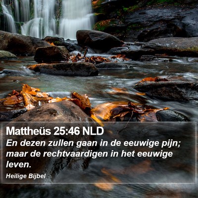 Mattheüs 25:46 NLD Bible Verse Image