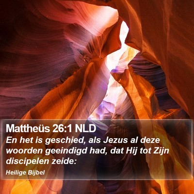 Mattheüs 26:1 NLD Bible Verse Image