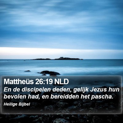 Mattheüs 26:19 NLD Bible Verse Image