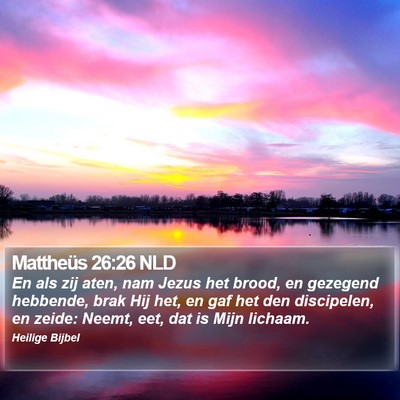Mattheüs 26:26 NLD Bible Verse Image