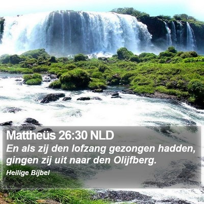Mattheüs 26:30 NLD Bible Verse Image