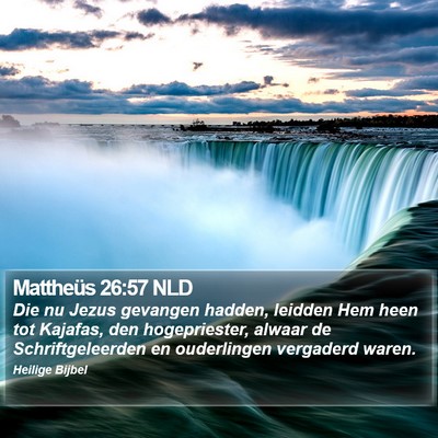 Mattheüs 26:57 NLD Bible Verse Image
