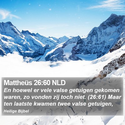 Mattheüs 26:60 NLD Bible Verse Image