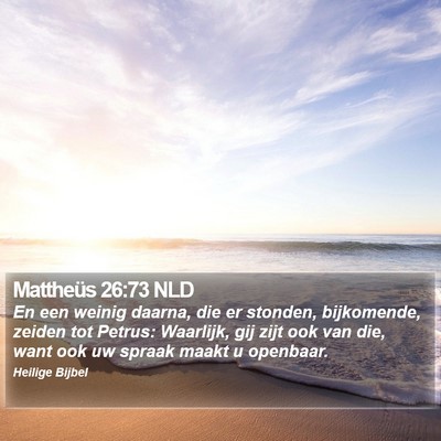 Mattheüs 26:73 NLD Bible Verse Image