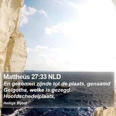 Mattheüs 27:33 NLD Bible Verse Image
