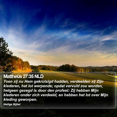 Mattheüs 27:35 NLD Bible Verse Image