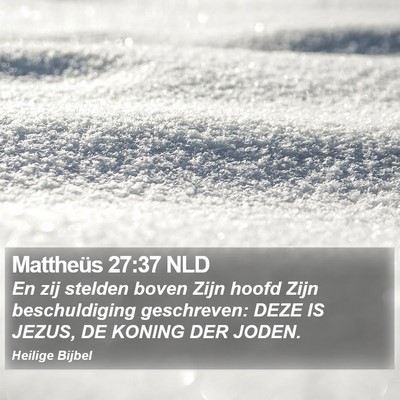Mattheüs 27:37 NLD Bible Verse Image