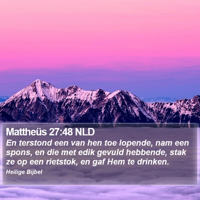 Mattheüs 27:48 NLD Bible Verse Image