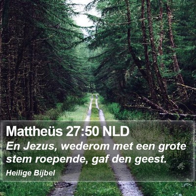 Mattheüs 27:50 NLD Bible Verse Image