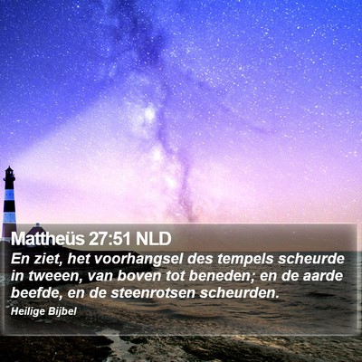 Mattheüs 27:51 NLD Bible Verse Image