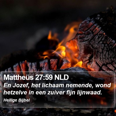 Mattheüs 27:59 NLD Bible Verse Image