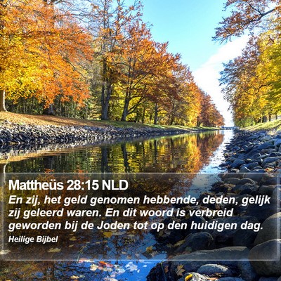 Mattheüs 28:15 NLD Bible Verse Image
