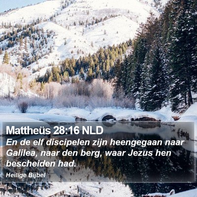 Mattheüs 28:16 NLD Bible Verse Image