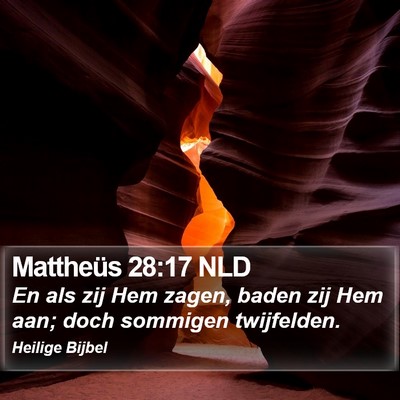 Mattheüs 28:17 NLD Bible Verse Image