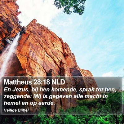 Mattheüs 28:18 NLD Bible Verse Image