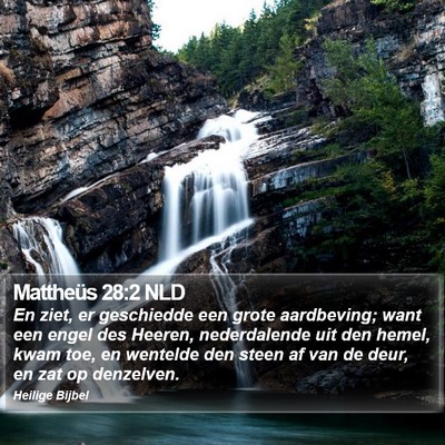 Mattheüs 28:2 NLD Bible Verse Image