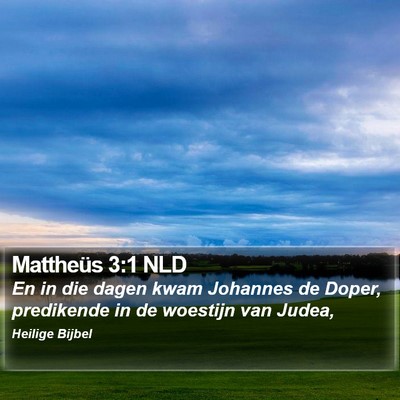 Mattheüs 3:1 NLD Bible Verse Image