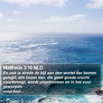 Mattheüs 3:10 NLD Bible Verse Image