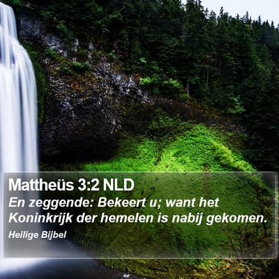 Mattheüs 3:2 NLD Bible Verse Image