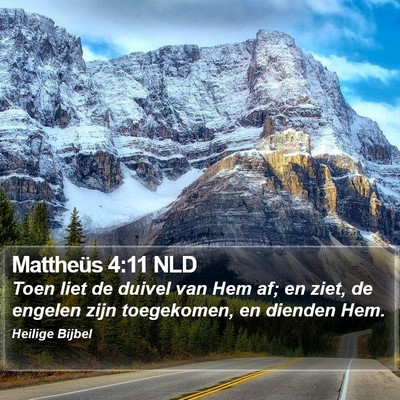 Mattheüs 4:11 NLD Bible Verse Image