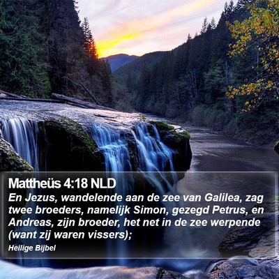 Mattheüs 4:18 NLD Bible Verse Image