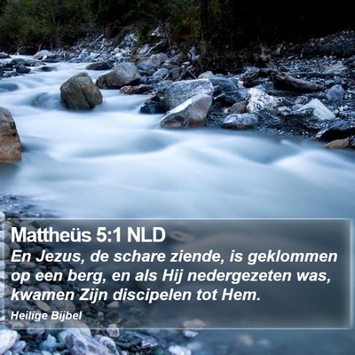 Mattheüs 5:1 NLD Bible Verse Image