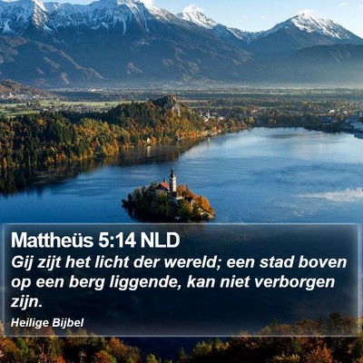 Mattheüs 5:14 NLD Bible Verse Image
