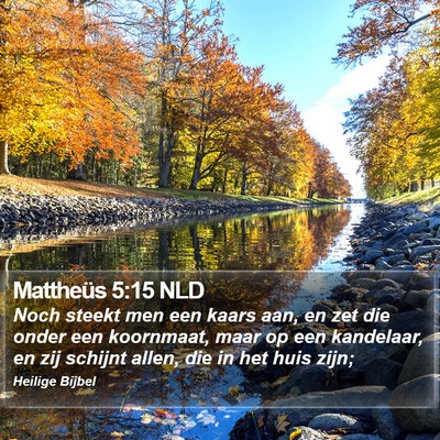 Mattheüs 5:15 NLD Bible Verse Image