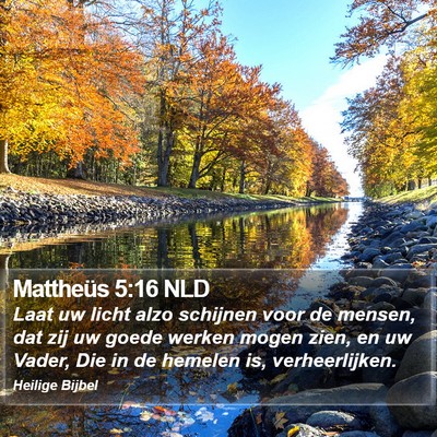 Mattheüs 5:16 NLD Bible Verse Image