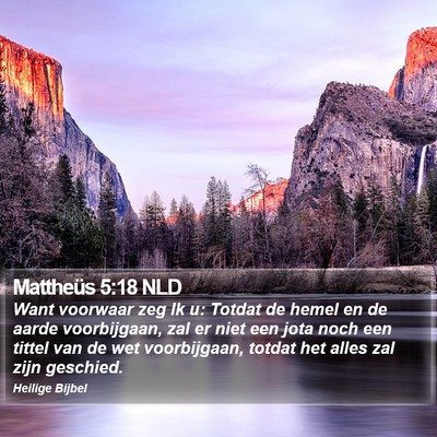 Mattheüs 5:18 NLD Bible Verse Image