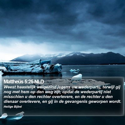 Mattheüs 5:25 NLD Bible Verse Image